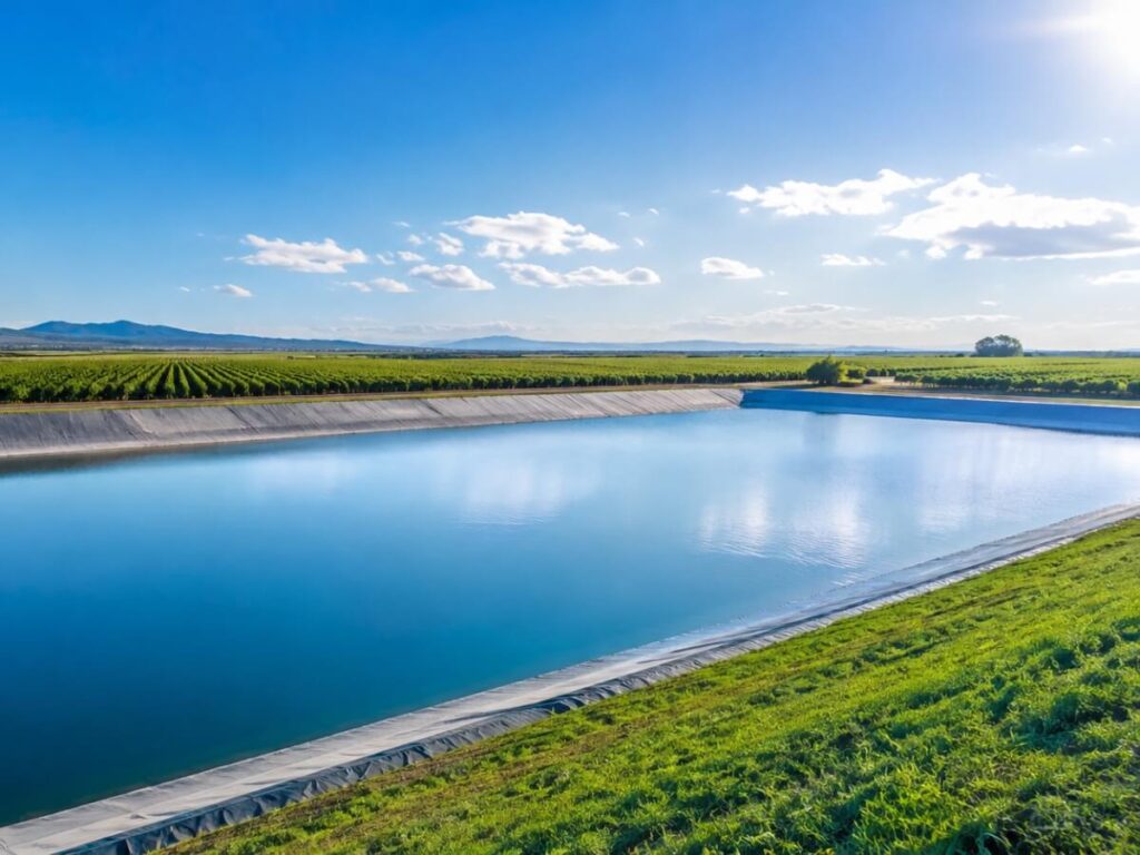 Balsas agrícolas seguras antes de construir o ampliar