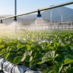 Riego de refresco para cultivos bajo estrés térmico